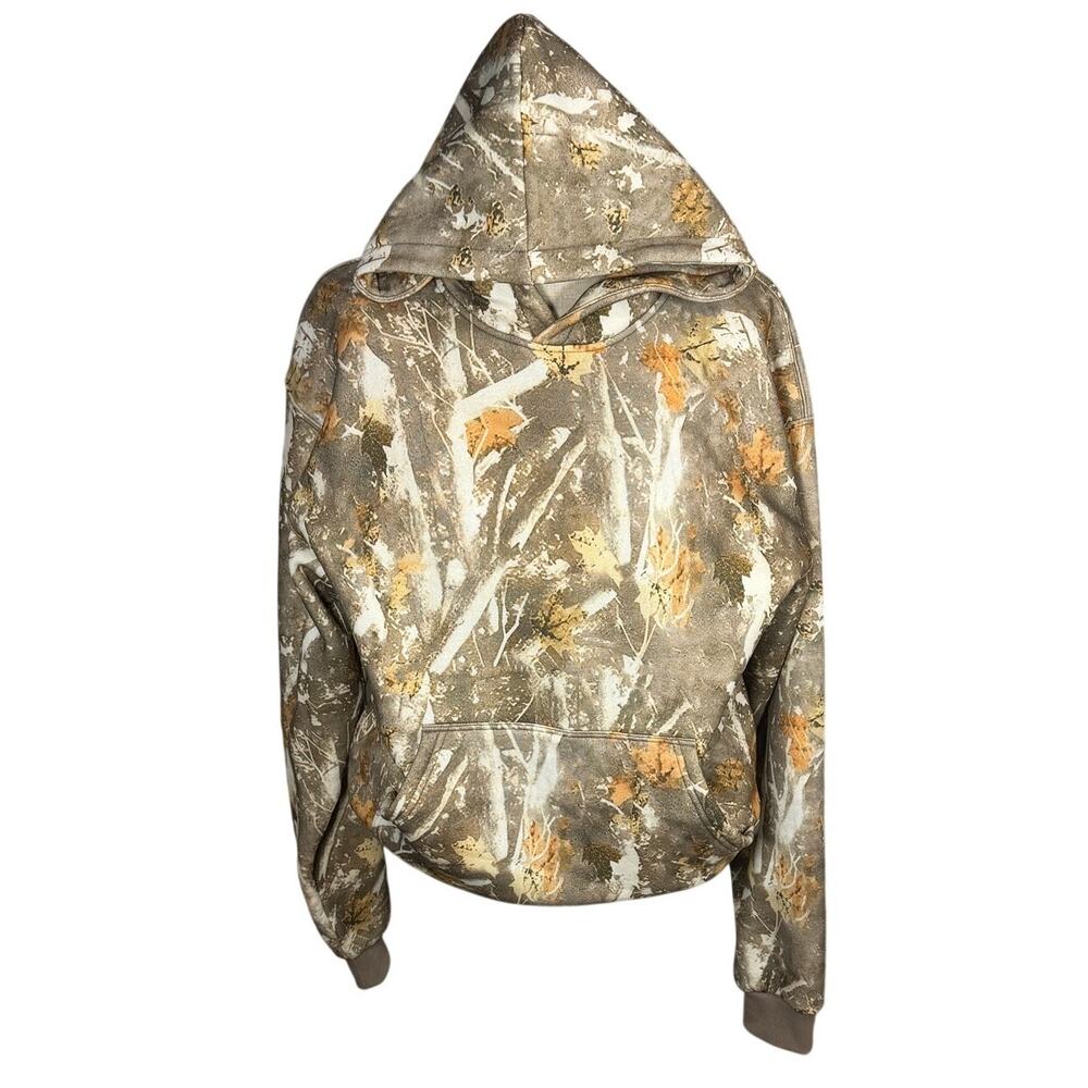 Comfrt Camo Womens's Oversized Hoodie Sweatshirt Forest Leaf Medium